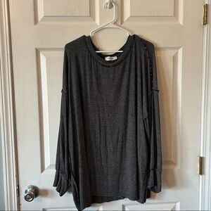 CJLA Black and White Stripe Top